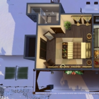 Chalet de NoÃ«l - vue aÃ©rienne de l'Ã©tage