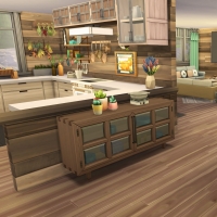 16 sims 4 chalet chaleureux cuisine