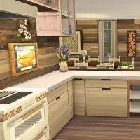 18 sims 4 chalet chaleureux cuisine