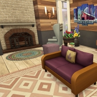 25 sims 4 chalet chaleureux salon parental