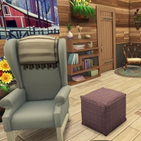 26 sims 4 chalet chaleureux salon parental