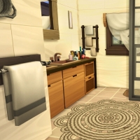 27 sims 4 chalet chaleureux salle de bain parentale