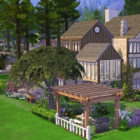 3 sims 4 chalet chaleureux extérieur