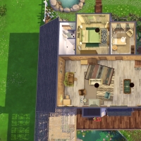 41 sims 4 chalet chaleureux plan etage 2