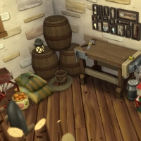 Ce bon vieux cottage - l'intÃ©rieur de la grange -  vue 2