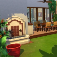 Famille nombreuse - le jardin - vue 2