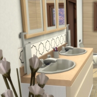 Moderne et basique - la salle de bain - vue 2
